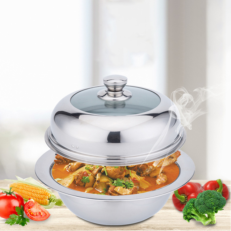 Stainless Seel Hot Pot Household Special Pot Self Service Hot Pot Multi Function Soup Pot