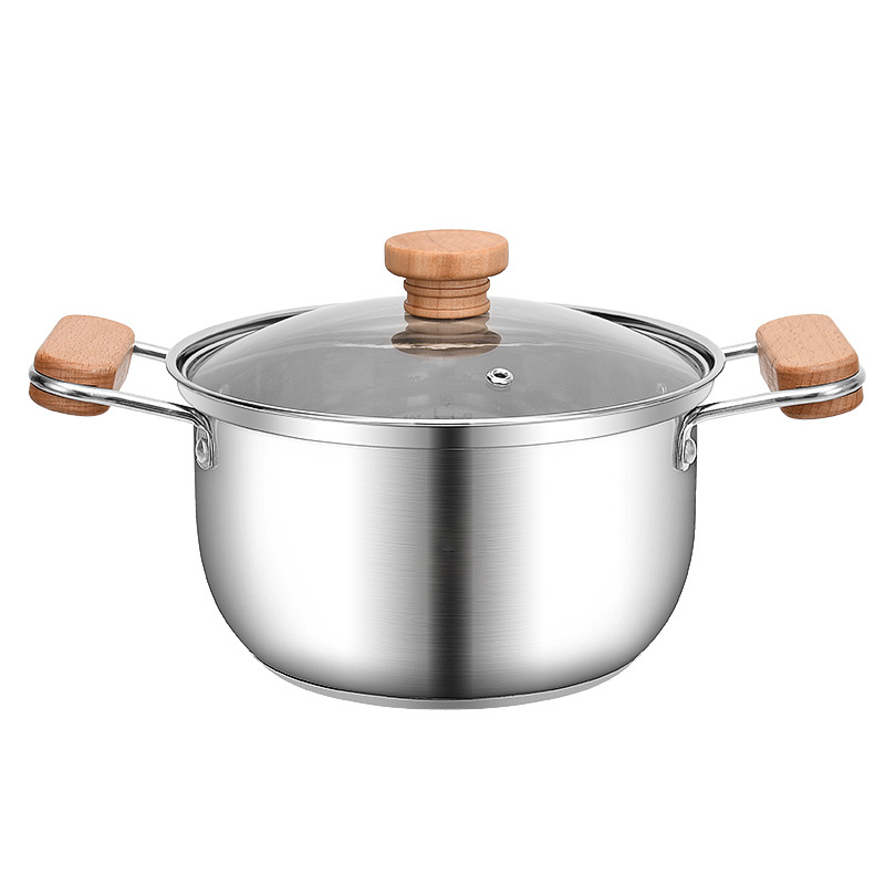 304 Stainless Steel Soup Pot Induction Cooker Milk Pot Hot Pot Soup Pot