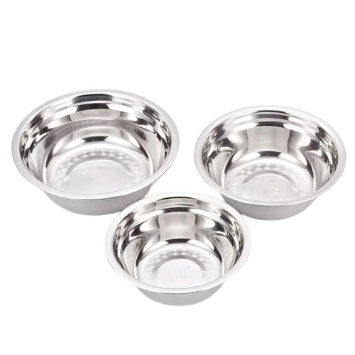 Stainless Steel Soup Bowl Kitchen Household Thickened Soup Bowl Stainless Steel Bowl Canteen Bowl Simple Soup Pot