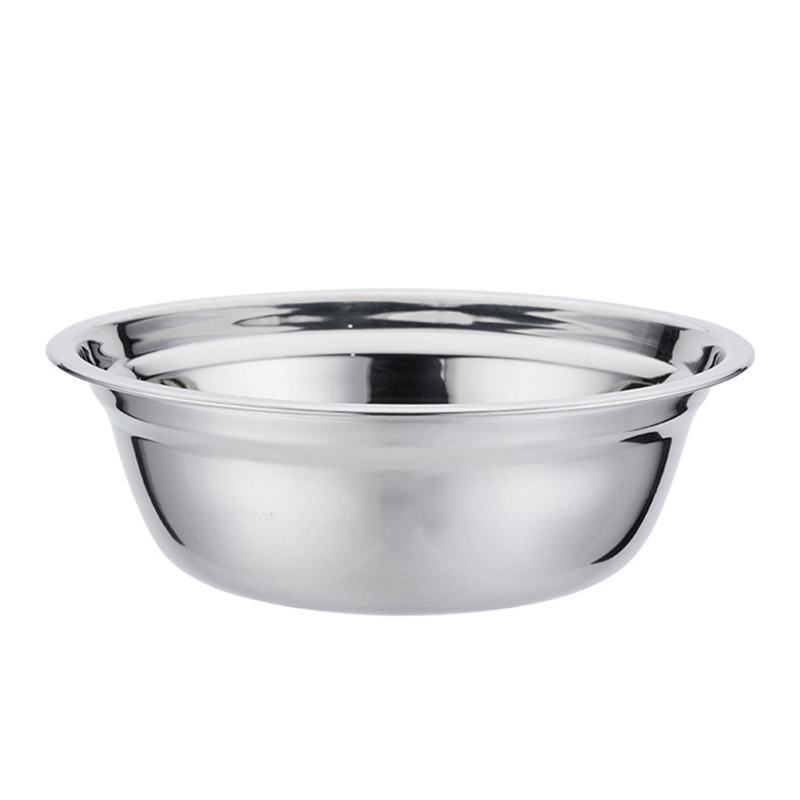 Stainless Steel Soup Bowl Kitchen Household Thickened Soup Bowl Stainless Steel Bowl Canteen Bowl Simple Soup Pot