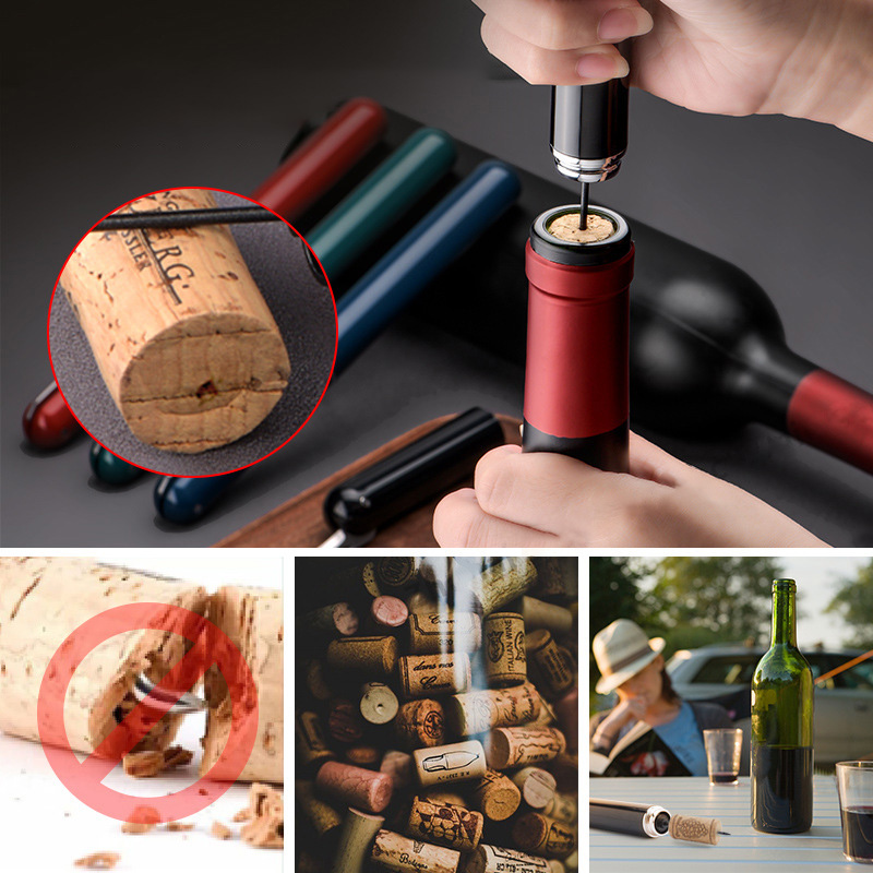 Needle Pen Type Pneumatic Bottle Opener for Wine and Red Wine