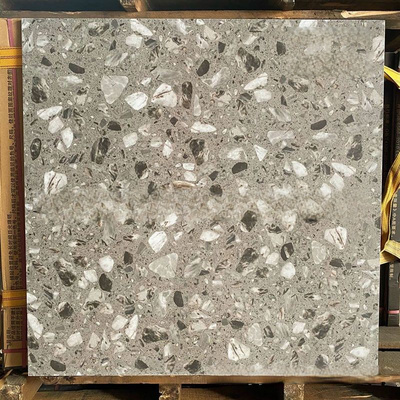 White Granite Slab Large Grain Terrazzo Floor Tile Cobblestone Tile