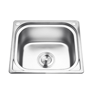 Under Mount Stainless Steel SS Single Bowl Round Square Bathroom Didscounted Cheap Kitchen Sink