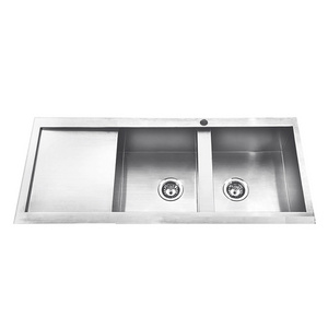 Suppliers Custom Design 304 Stainless Steel Undermount Wholesale Double Kitchen Sink