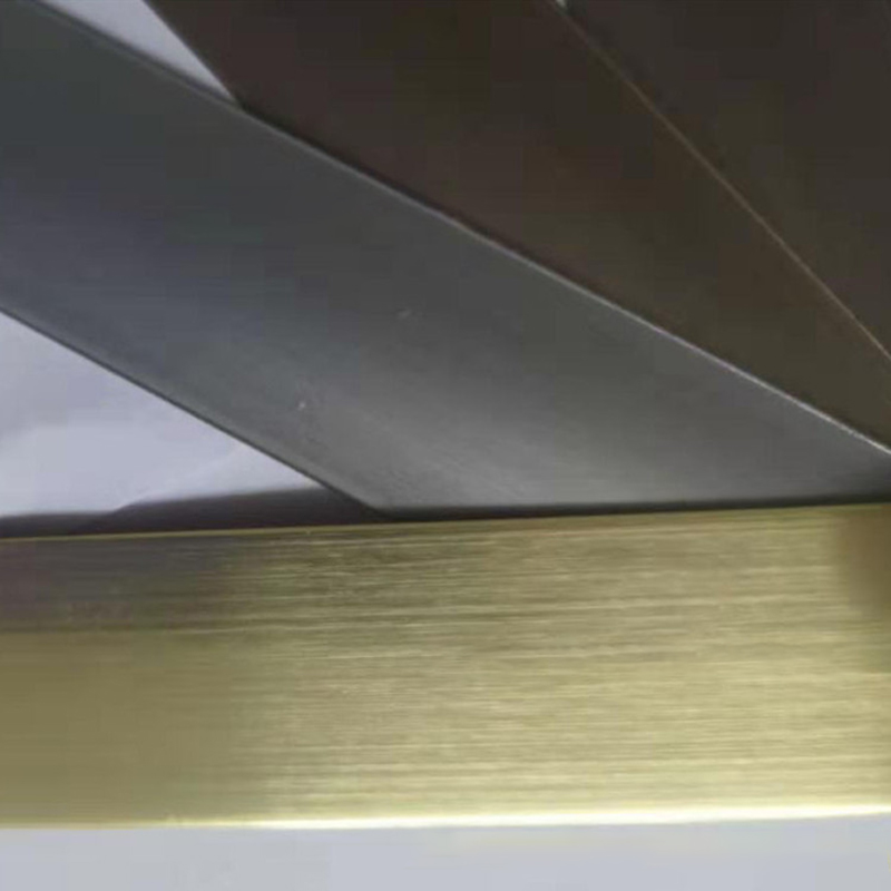 Profile Gold Metal Edge Tile Trim Edge Banding Edging Trim Two Tone Color Edge Banding Strips