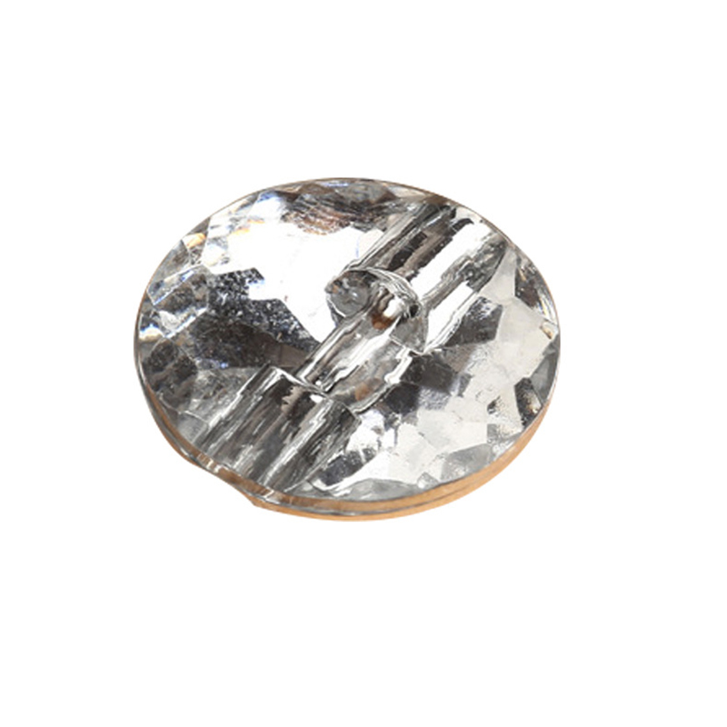 Wholesale Transparent Acrylic Buttons With Silver Color
