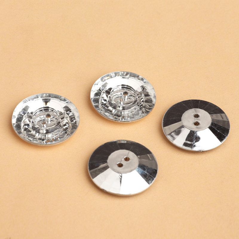 Wholesale Decorative Silver Color Round Cloth Buttons