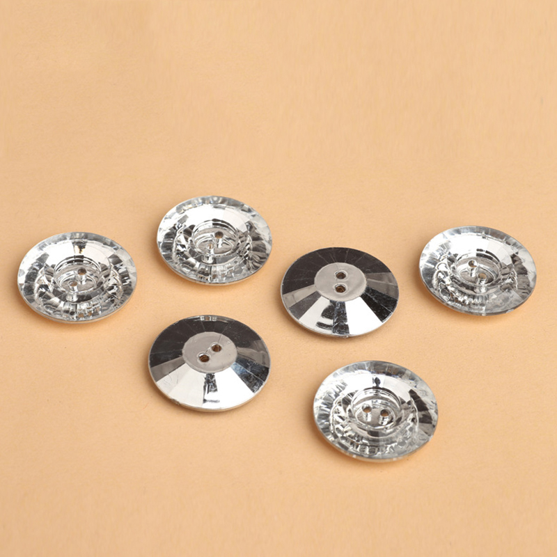 Wholesale Decorative Silver Color Round Cloth Buttons