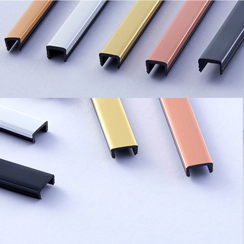 Plastic U-shaped Layering T-shaped Aluminum Strip Ceramic Tile Seam Closing Strip