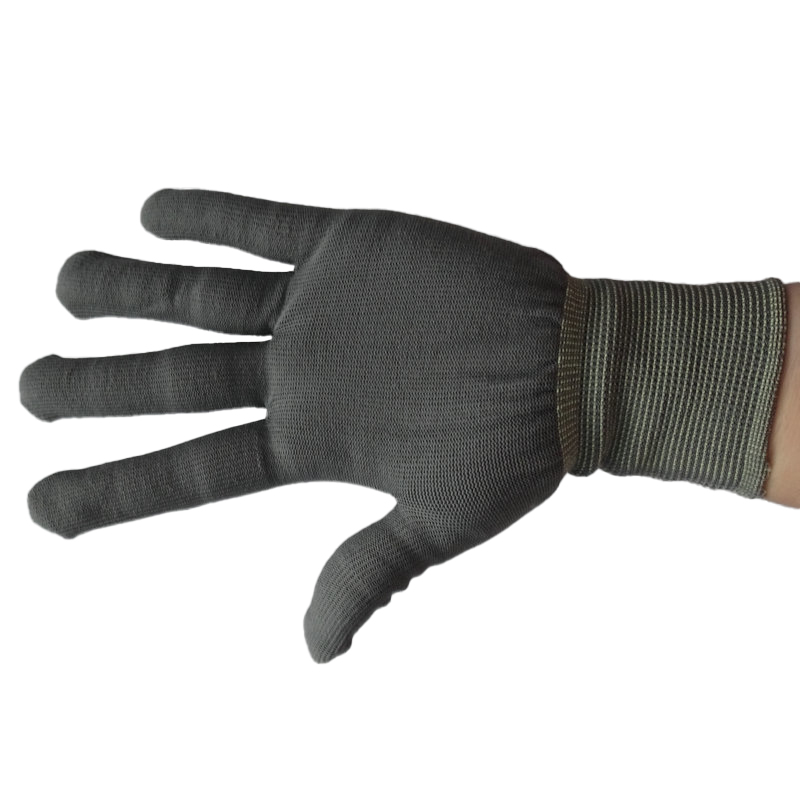 Custom Grey 13 Needle Cotton Knitting Protective Factory Labor Gloves