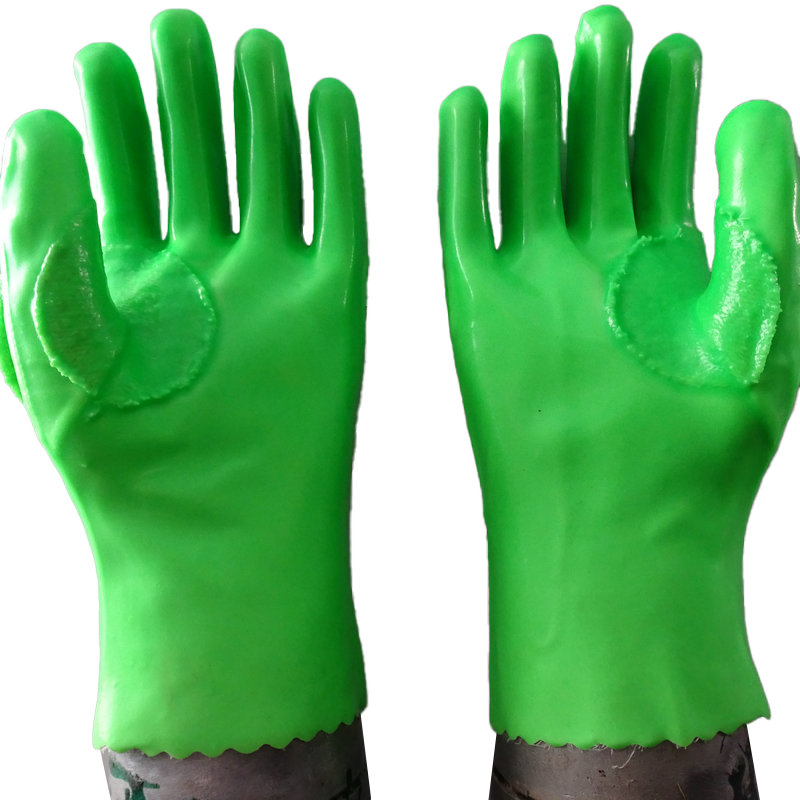 27cm Fluorescent Green Waterproof Oil Resistant Gloves