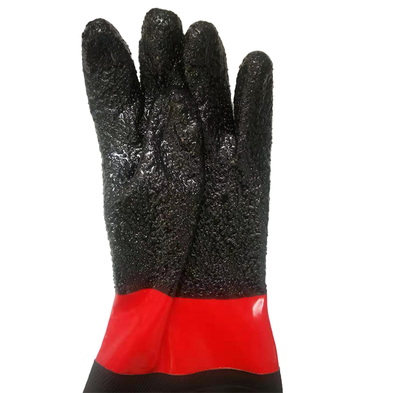 Anti slip Rubber Long Work Gloves For Industrial Use