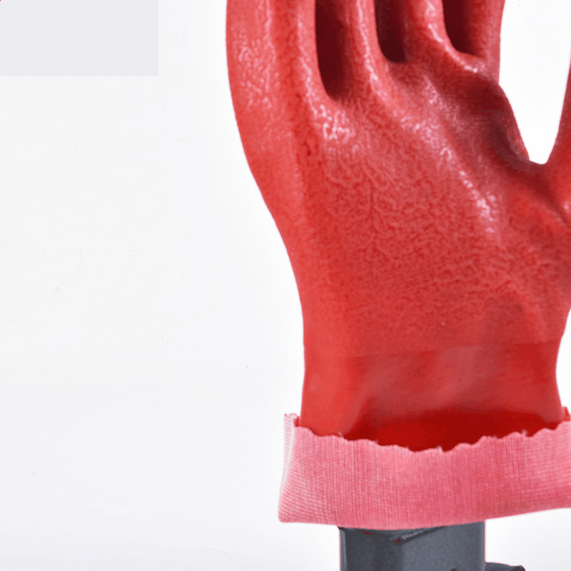 Heavy Duty PVC Plastic Protective Labor Gloves