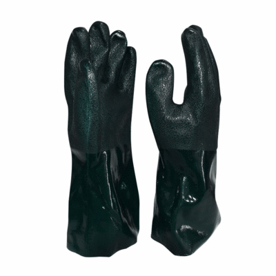 Green Labor Protection Oil Resistant Gloves PVC Gloves