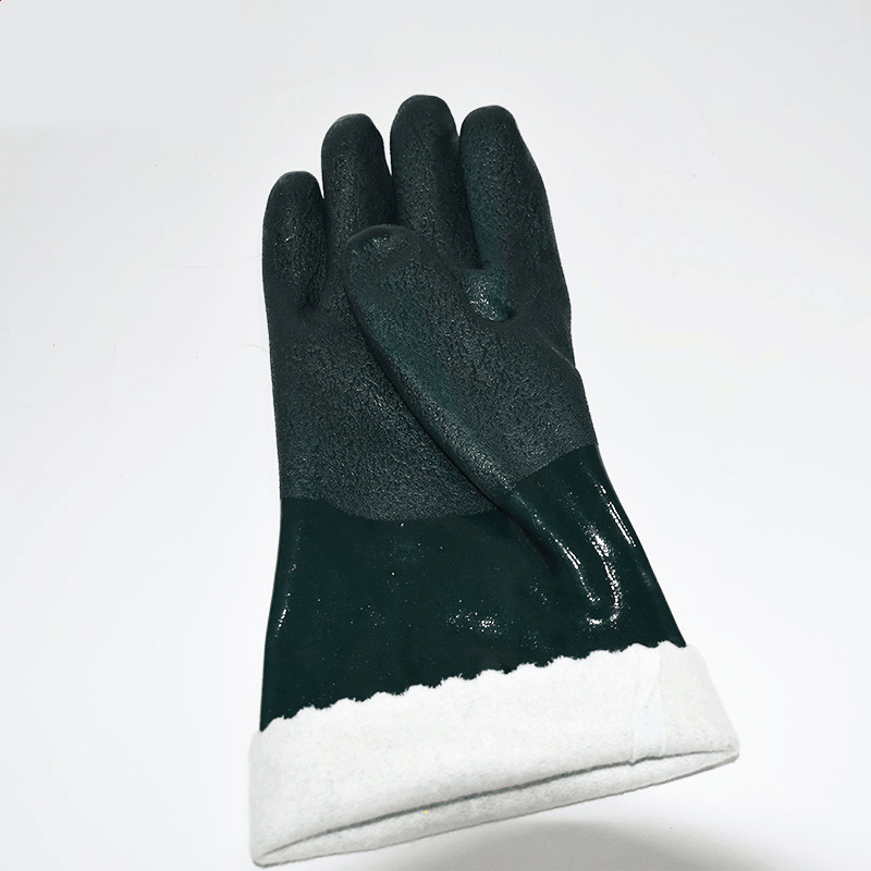 Green Labor Protection Oil Resistant Gloves PVC Gloves