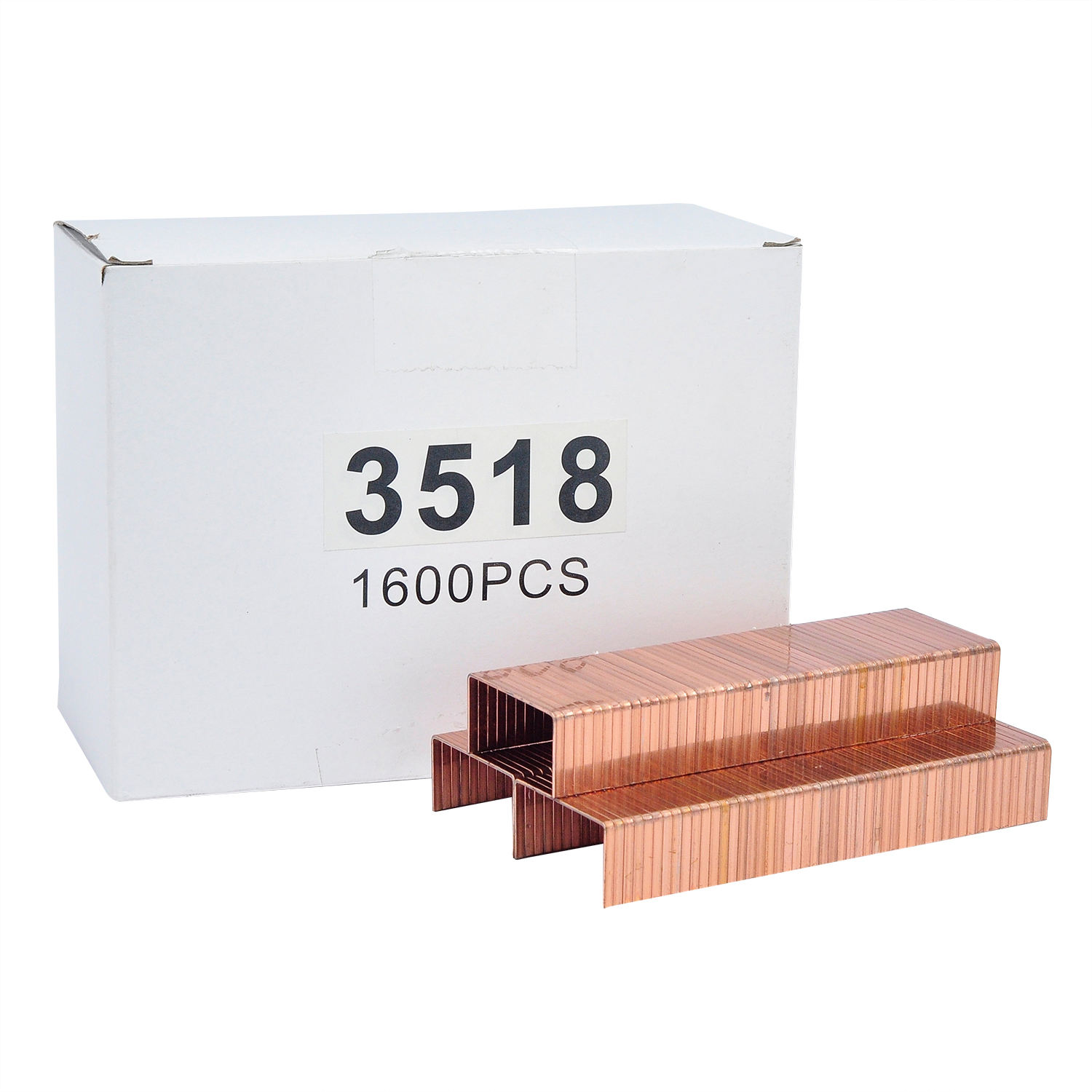 3518 Fastener Nails Staples Copper Coated Industrial Carton Closing Staples