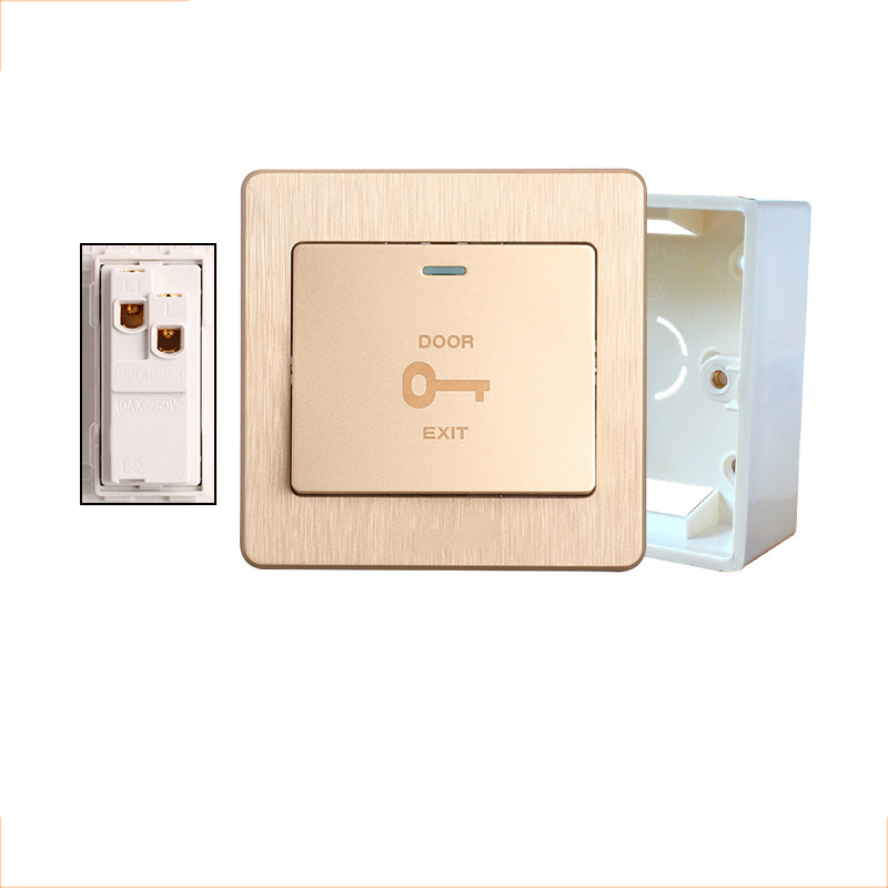 Wall Concealed Access Control Panel Automatic Reset Switch