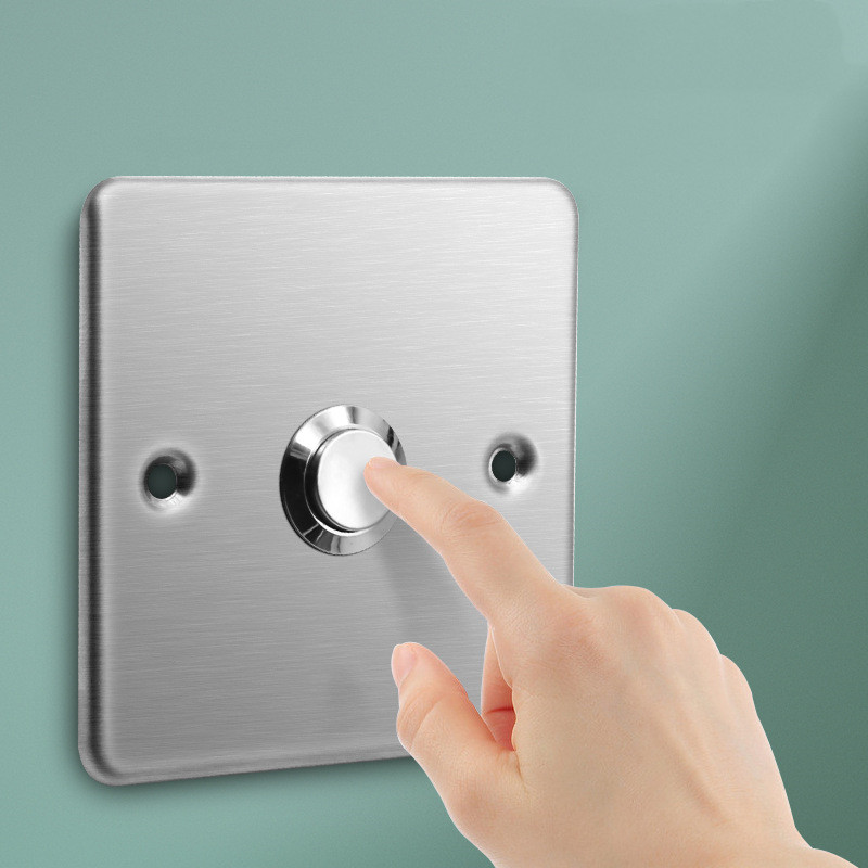 Outdoor Stainless Steel Panel Button Doorbell Wall Switch