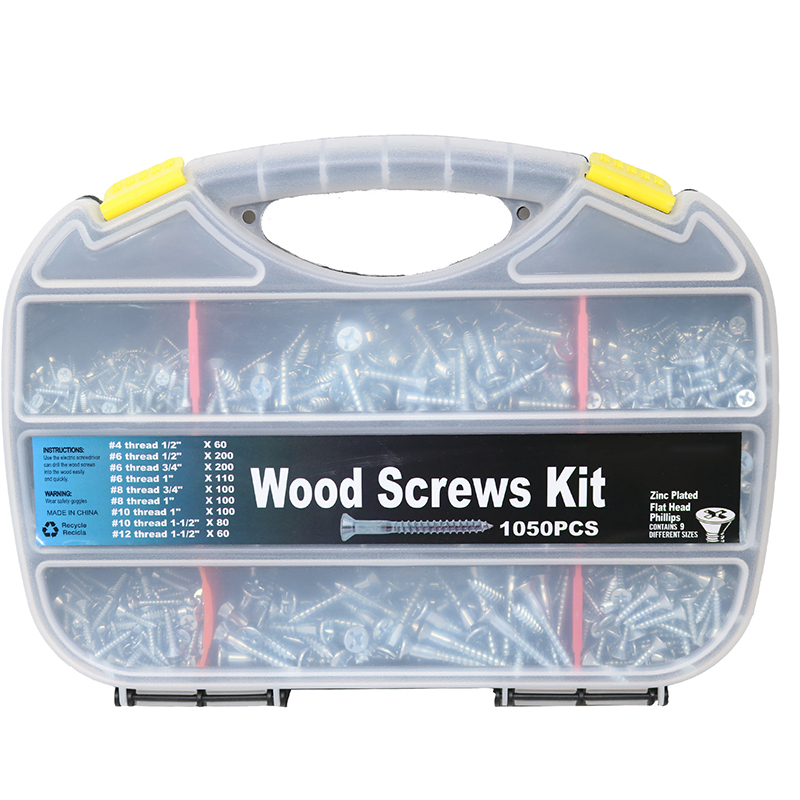 Premium Flat Head Wood Screw Wholesale Kit | B2B Solutions