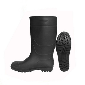 black rain boots