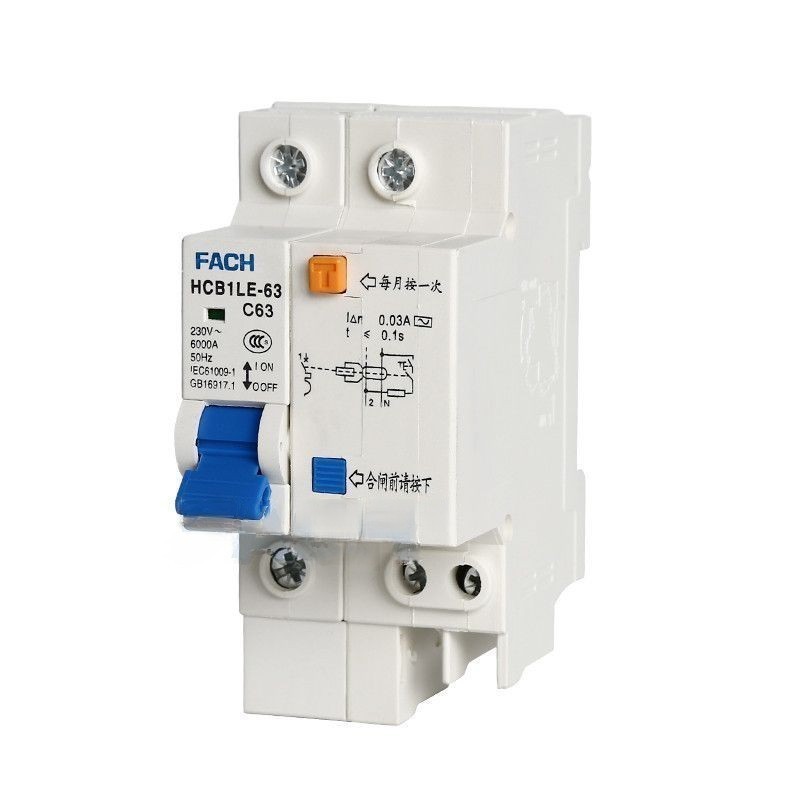 Leakage Protector 1P/63A Air Switch Household Circuit Breaker with Leakage Protection Switch
