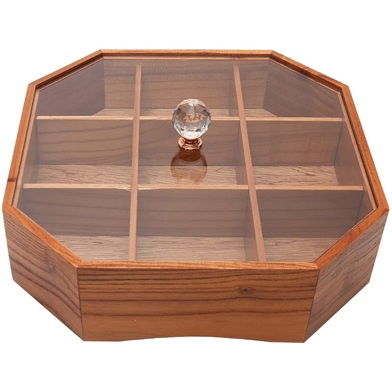 Compartment Candy Box Nut Fruit Bowl