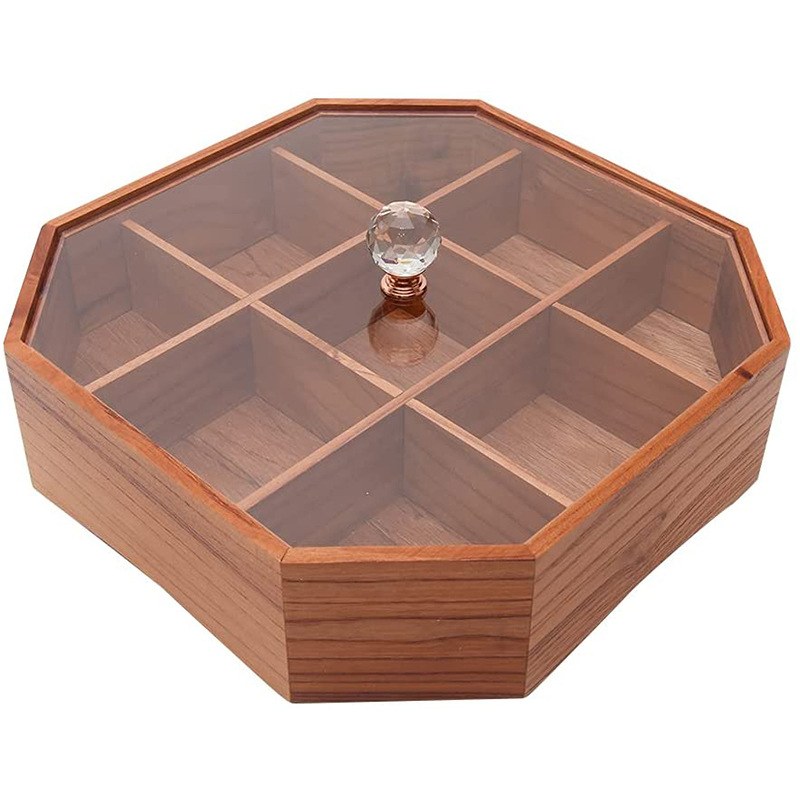 Compartment Candy Box Nut Fruit Bowl