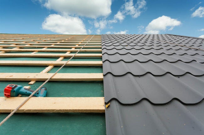 metal roof tiles