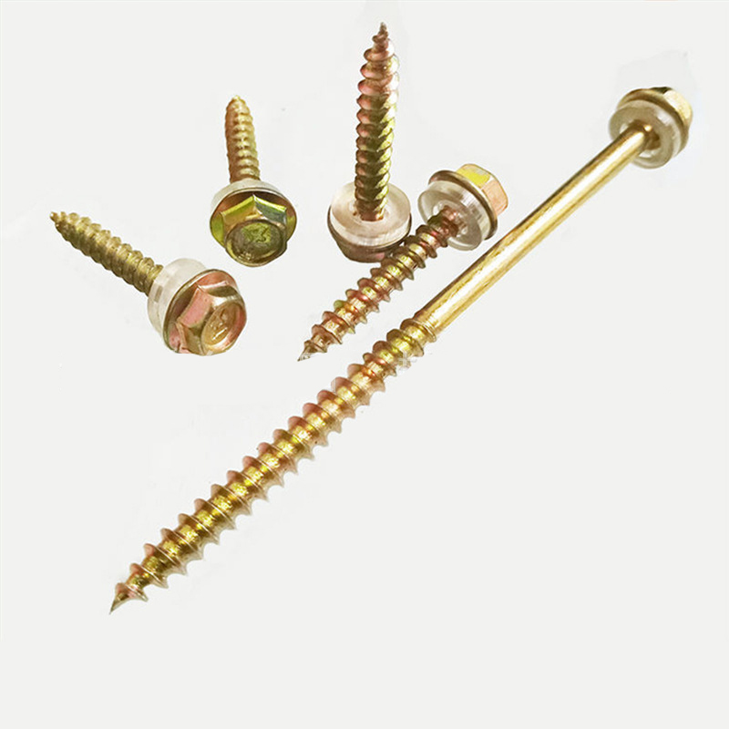 Carbon Steel Hexagonal Head Screw Pointed Tail Self-tapping Nail