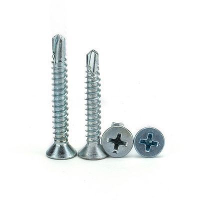 Countersunk Head Phillips Self-tapping Screw Flat Head Drill Tail