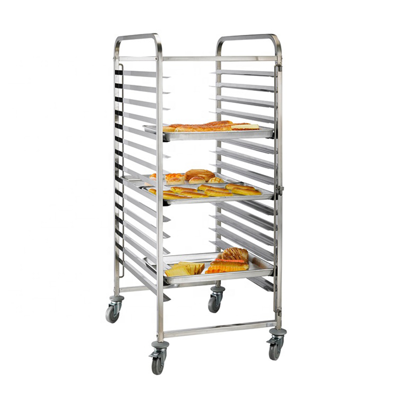 Restaurant Kitchen Equipment Commercial Stainless Steel Bakery Cooling Rack Trolley