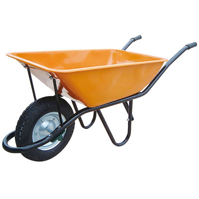 Wheelbarrow with Load 130kg 75L 14x4 inch Pneumatic Wheel Garden Tools