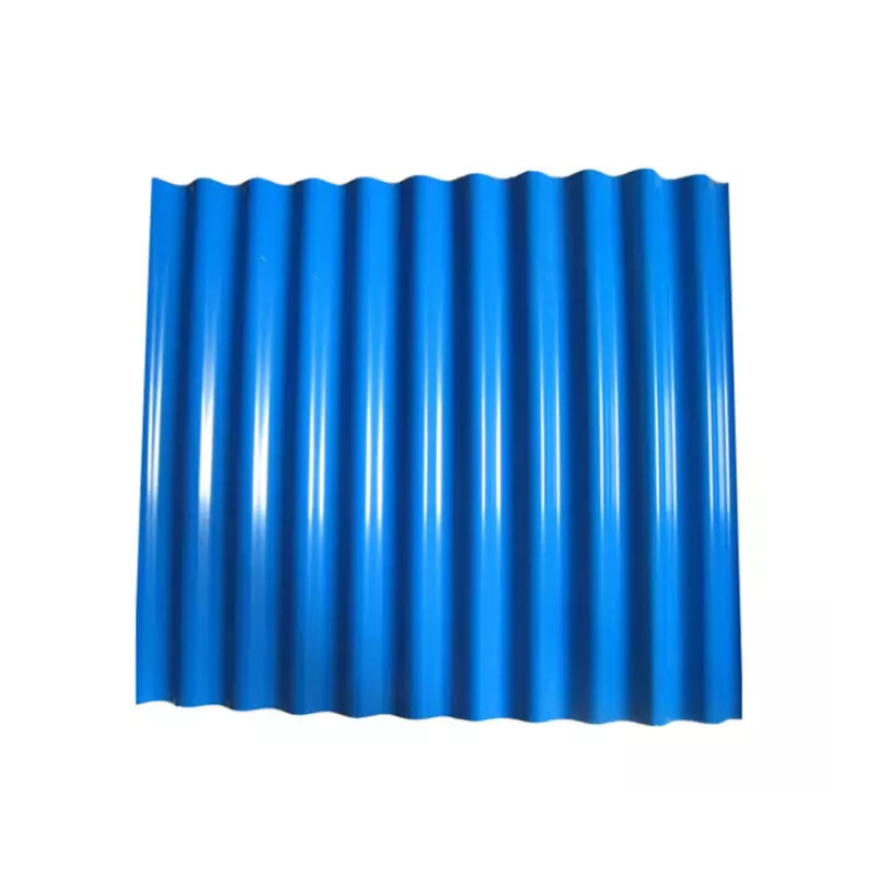 Various Types of Corrugated Wave Sky Blue Color Steel Sheet
