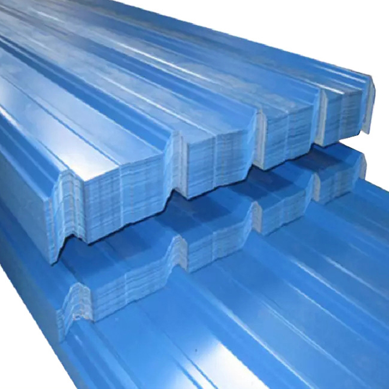 Various Types of Corrugated Wave Sky Blue Color Steel Sheet