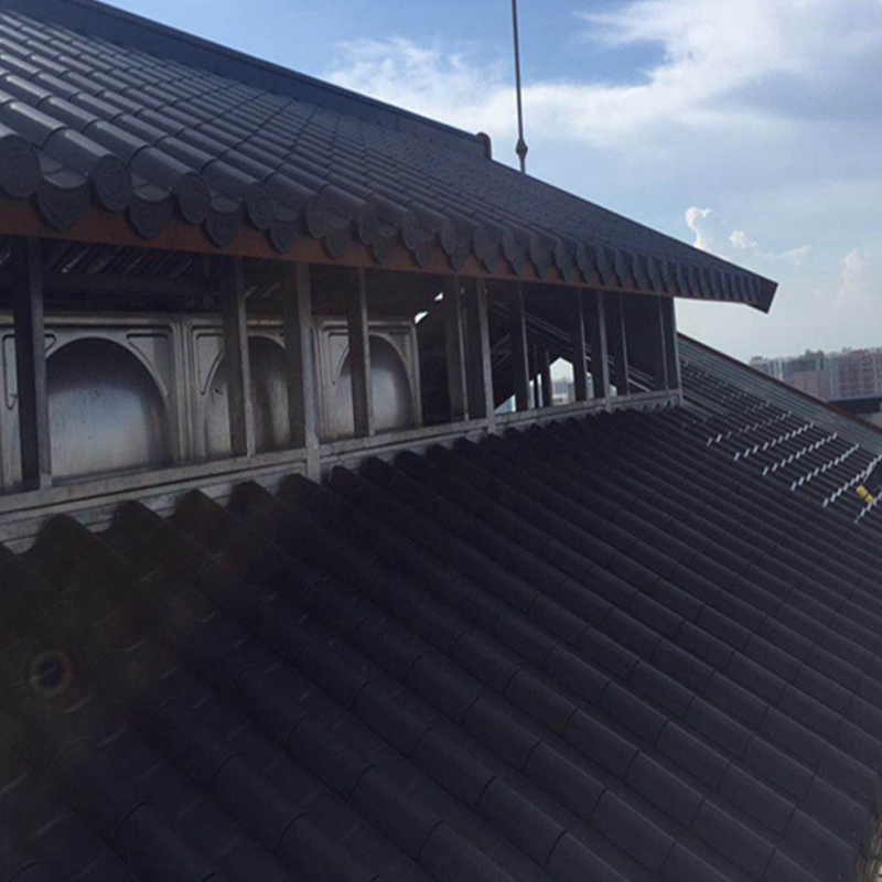 Antique Black Gray Cyan Gold Roof Gazebo Decorative Aluminum Alloy Tiles