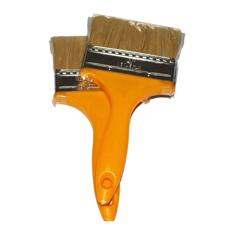 Custom Size Yellow Plastic Handle Pig Hair Brushes