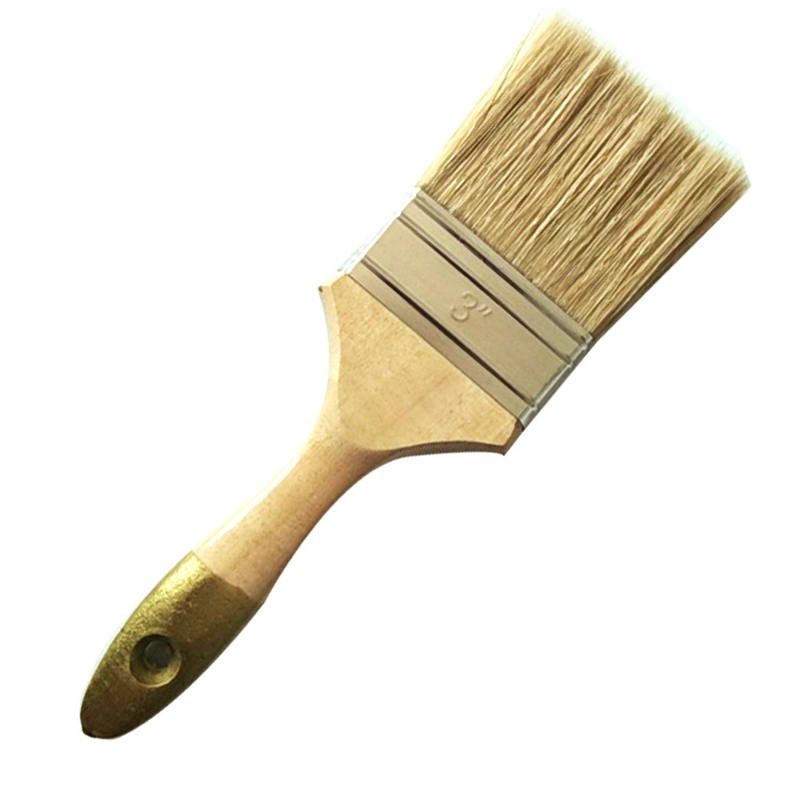 Red Tail Wooden Handle Plastic Paint Brush for Painting and Cleaning