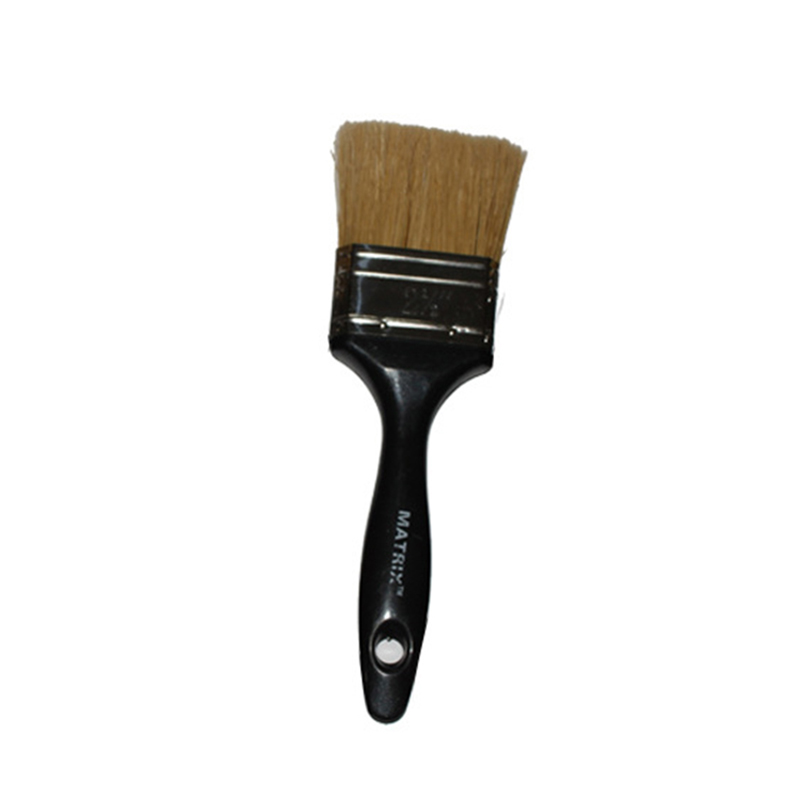 Various Sizes Black Plastic Handle Paint Brushes