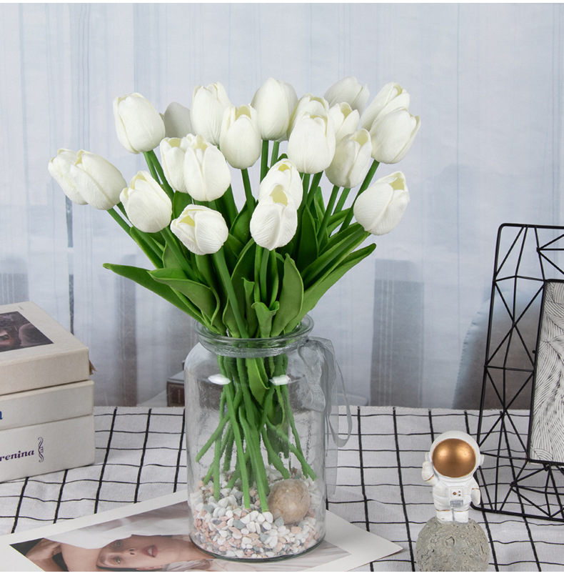 Artificial Flowers Tulip Bouquet  For Home Wedding Party decoration
