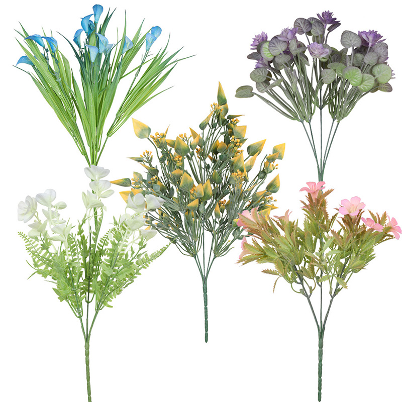 Home Decor  Micro Landscape Supplies Greenery Flower Branches Faux Flower Bouquet