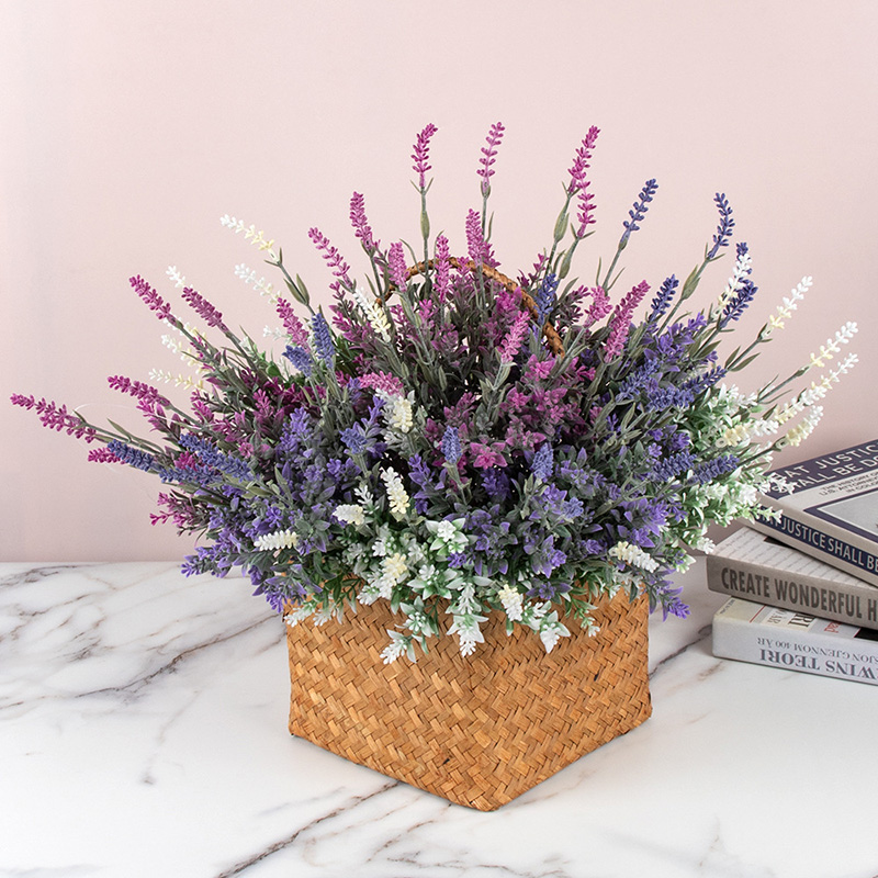 Artificial Wedding Flowers Artificial Flower Lavender Bushes for Home Party Decoration