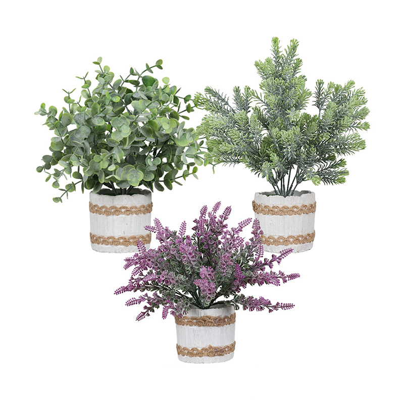 Artificial Potted Plants Plastic Fake Plants Topiary Shrubs for Home Decor