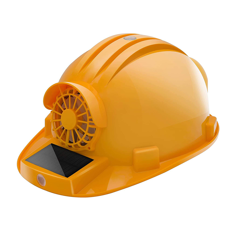 Industrial Construction Safety Helmet with Solar Powered Air Conditioner Fan Hard Hat