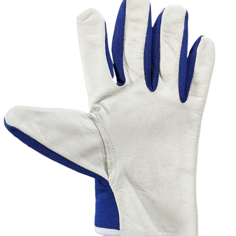 Blue Wear Resistant Sheepskin Garden Gloves Labor Gloves