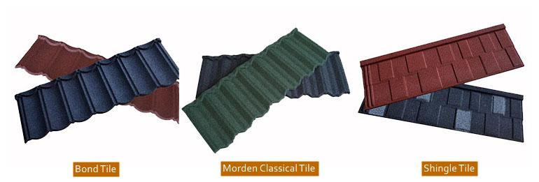 stone coated metal roofing tiles