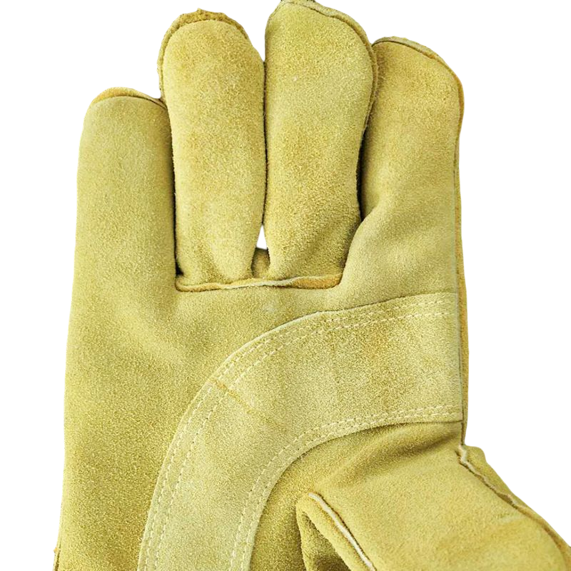 Heat Resistant Wear Resistant Thickened Labor Leather Welding Gloves