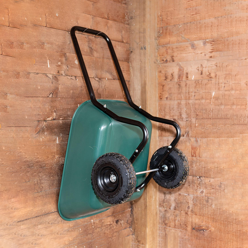 Garden Two Wheel Trolley with Plastic Tray