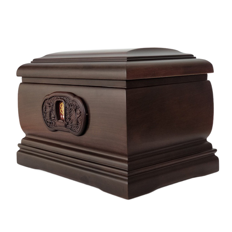 African Rosewood Funeral Home Solid Wood Urn