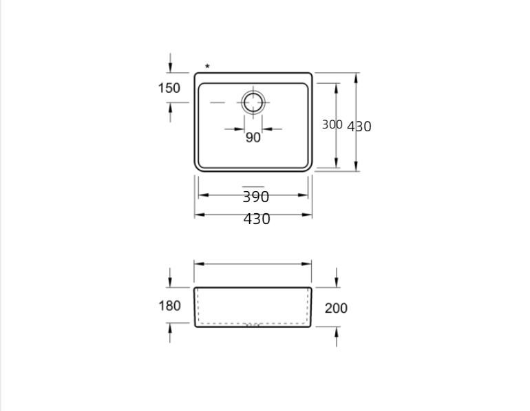 diagram of a kitchen sink