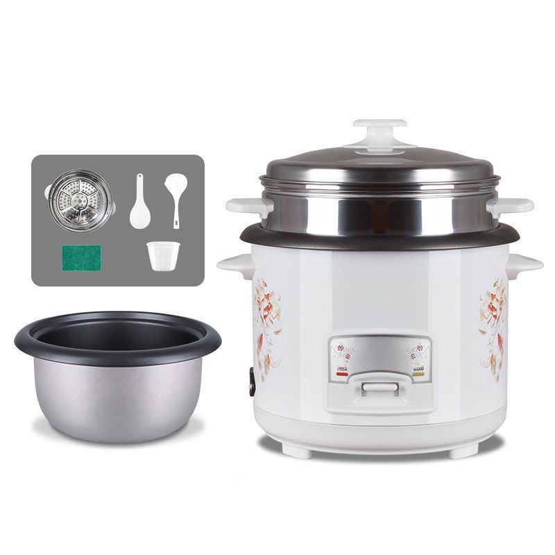 Non-stick 3-4 People Mechanical Rice Cooker with Integrated Cooking Pot